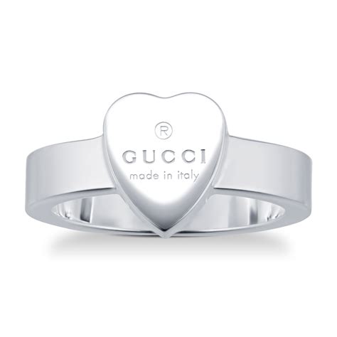 gucci ace heart|heart ring with gucci trademark.